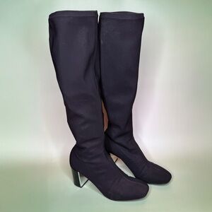 Donald Pliner Black Stretch Knee High Boots size 7